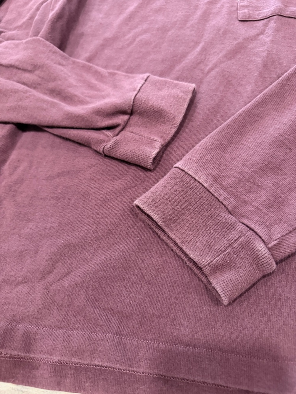 Madewell Allday Crewneck Pocket Tee Wine Men Size L - Picture 3 of 11